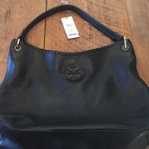 Tory Burch Black Marion Hobo